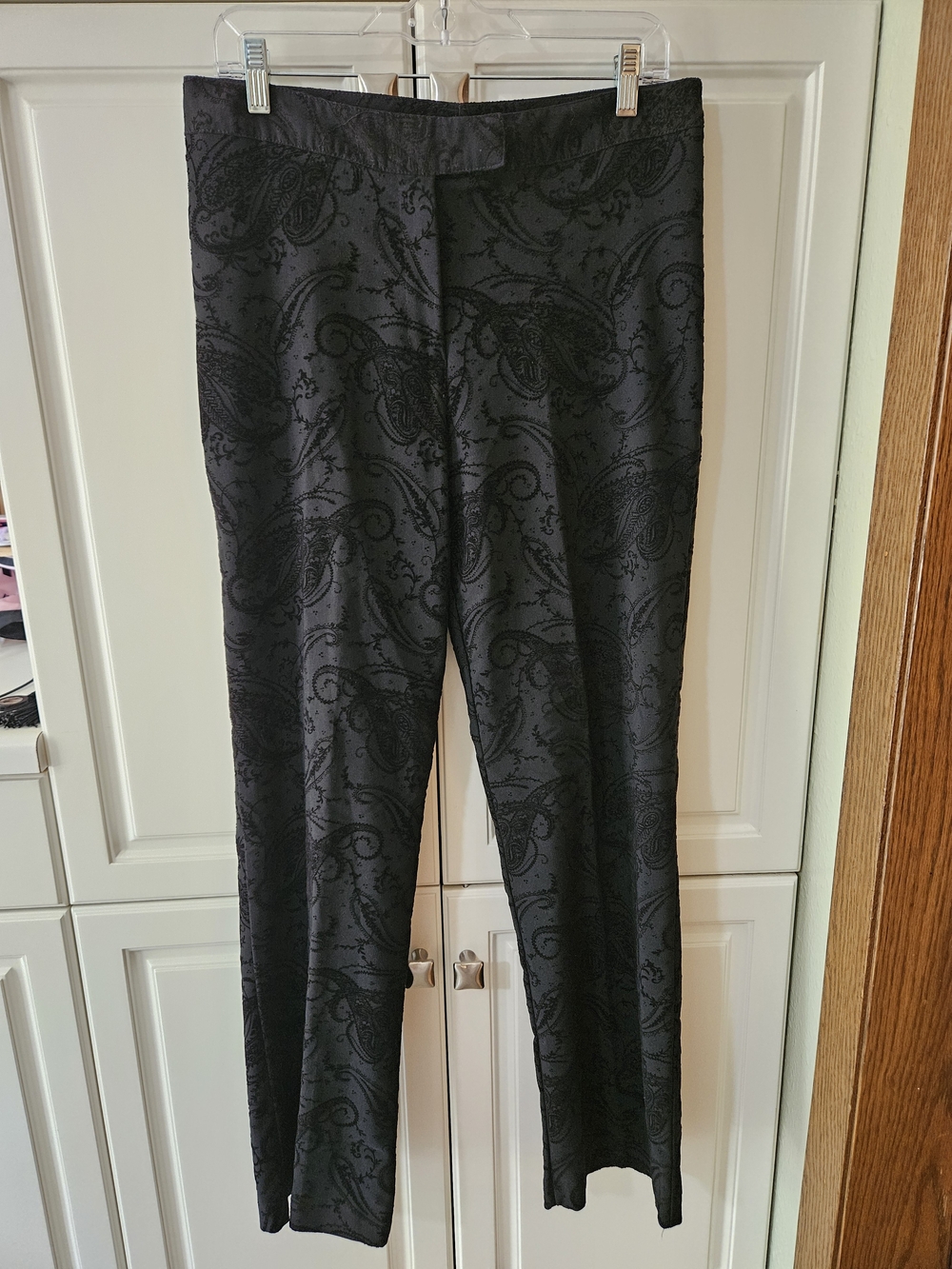 Vintage Y2k 90s Burnout Velvet Dress Pants Whimsical Corpgoth Alt Dark Romantic